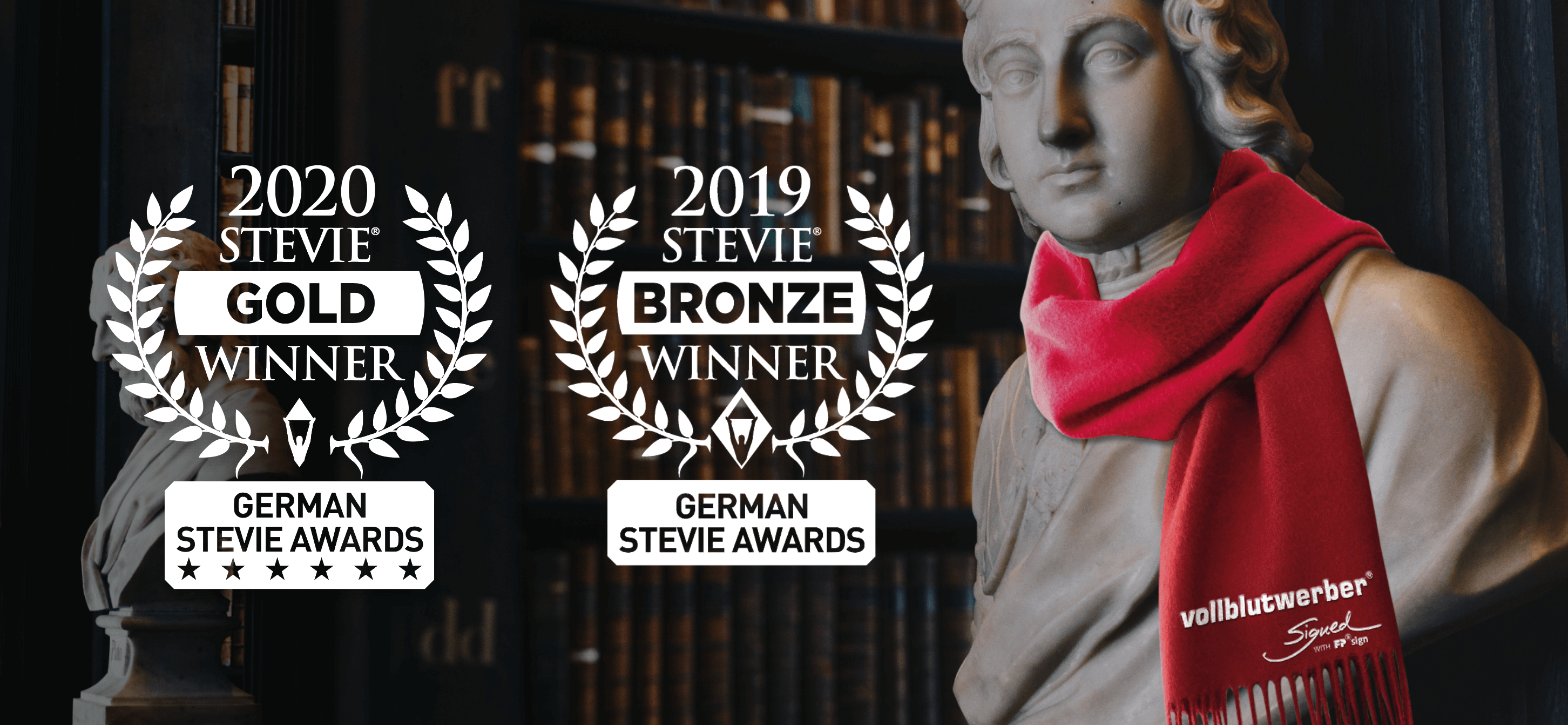 VOLLBLUTWERBER gewinnen STEVIE® AWARDS